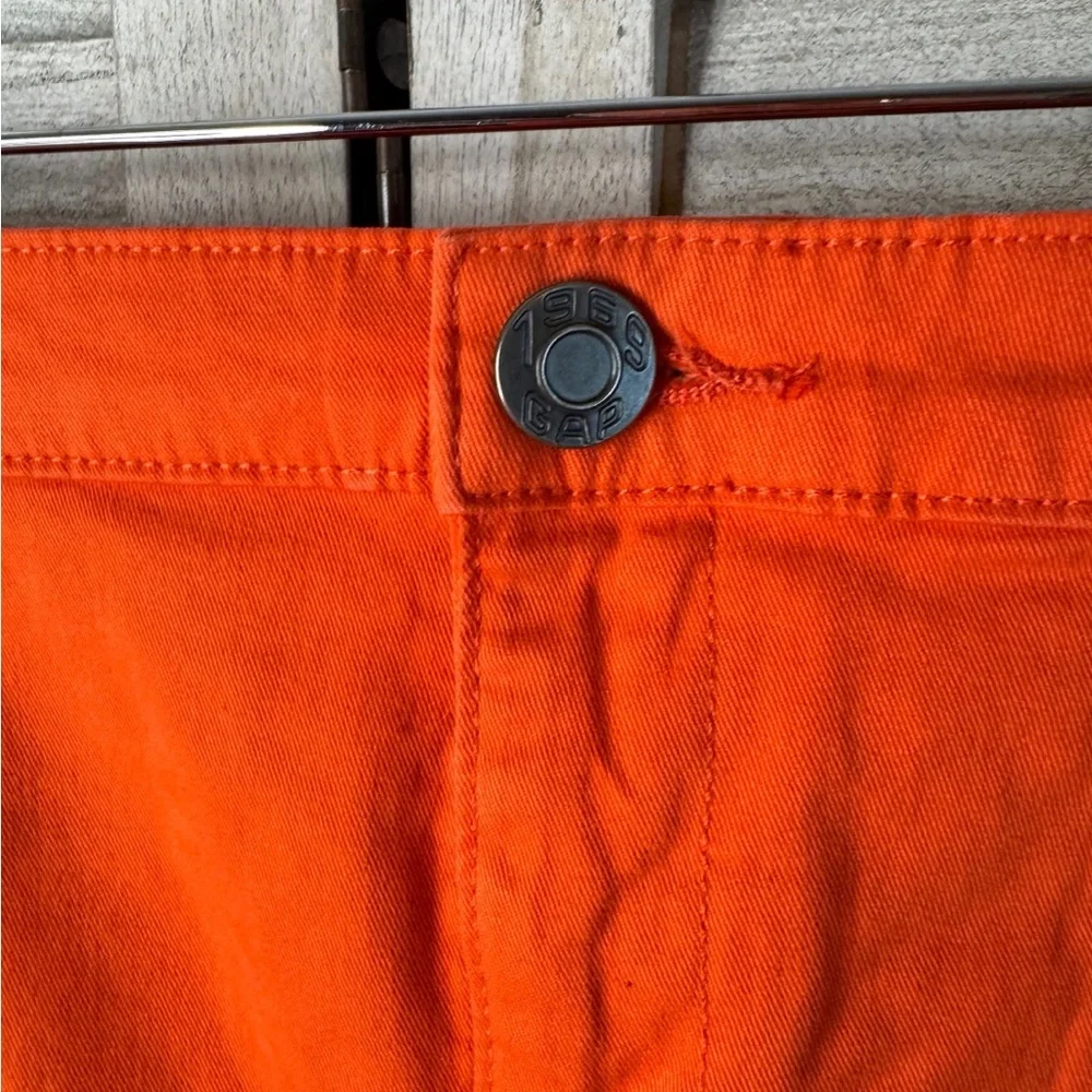 Bright Orange Mini Skirt NWT Size 4 Zip Pocket Casual Summer Basic